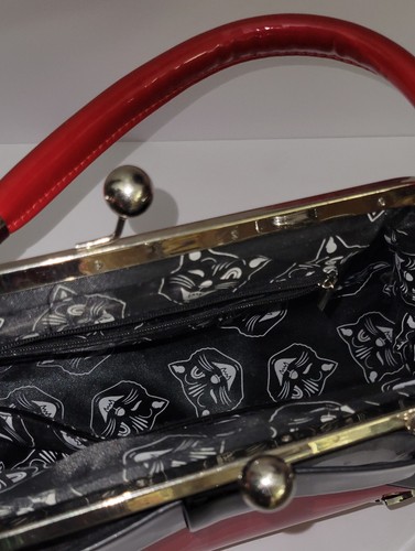 Borsa donna borsetta Sourpuss Jinx il gatto rossa floozy - Foto 5 di 5