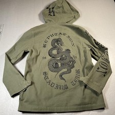 Taylor Swift military Jacket Small Olive Hooded Reputation Stadium Tour Snake