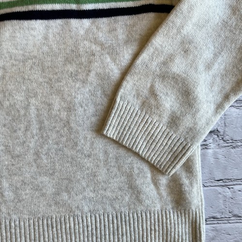 Talbots Plus Striped Soft Crewneck Sweater 2X Preppy Button Detail EUC - Picture 12 of 13