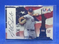 2007 USA Baseball National Signature Black Ink 342/595 Nick Schmidt #A-17 Auto