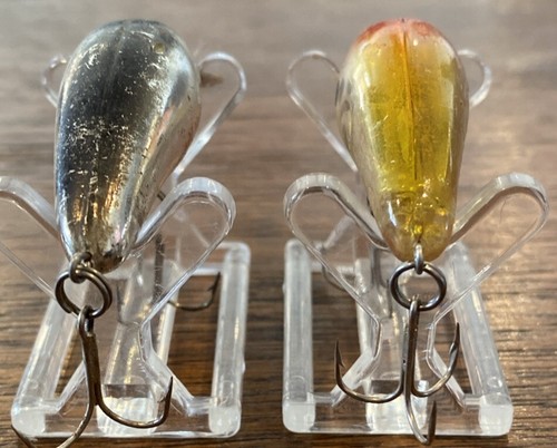 2 -Vtg Bill Norman Deep Baby N Crankbait • Blk/Chrome & Clear Yellow Tough Color - Picture 5 of 6