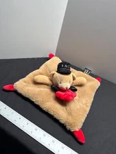 F.A.O. Schwarz Plush Security Blanket Teddy Bear Lovey Sleep Soother 2018 Polyes