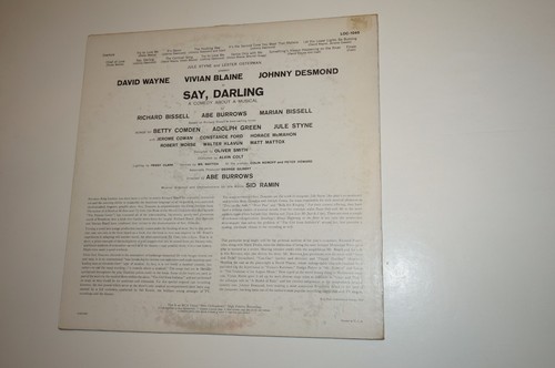ORIGINAL CAST Say Darling LP neuwertig - LOC-1045 Vinyl 1958 Schallplatte NM/NM - Bild 2 von 4
