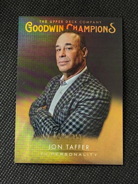 2021 Upper Deck Goodwin Champions #6 Jon Taffer Platinum Black & Gold #/249