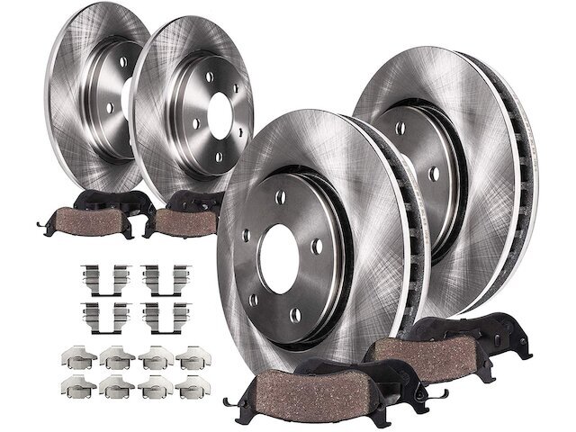 liberty　0710 For 2008-2012 Jeep Liberty Brake Pad and Rotor Kit Detroit