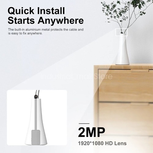 WiFI Mini Camera Adjustable Lens Line 1080P HD Remote Viewing Home Security Cam - Picture 7 of 22
