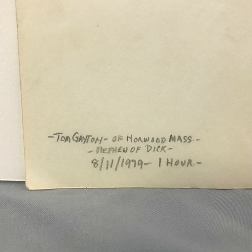 Orig. 1979 Earle T Merchant Everyday Cape Ann MA Folk Portrait Pencil Drawing 10 - Picture 7 of 7