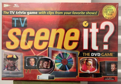 TV SCENE IT DVD GAME Trivia Party Television Clips Adults Board Family party NEW