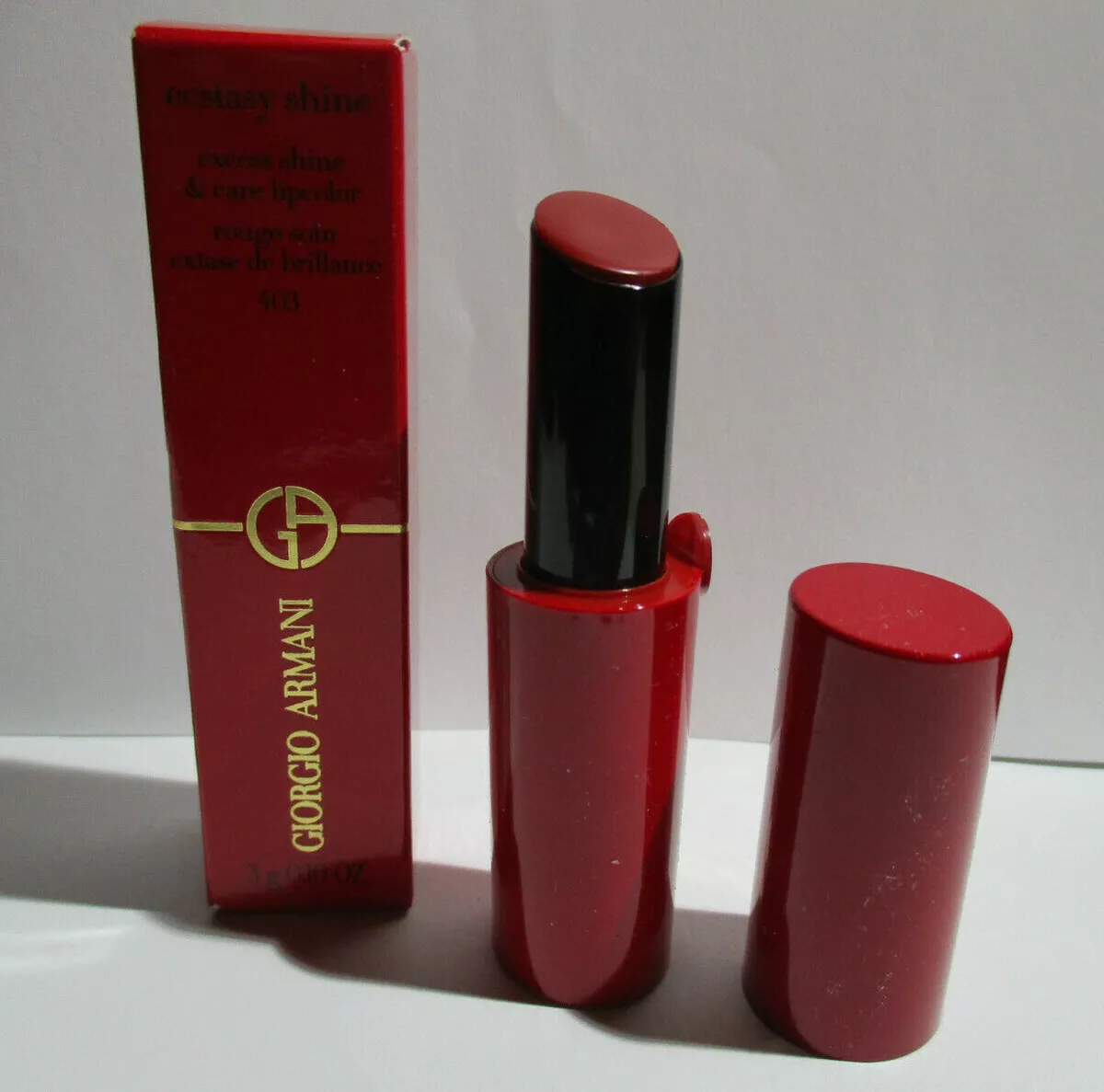 Giorgio Armani Ecstasy Shine Lipstick No. 403 Scarlet Excess