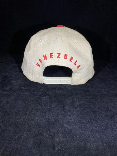 Rare Coca Cola Script Spell Out Canvas Snapback Hat Tan canvas Tome Venezuela - Picture 7 of 12