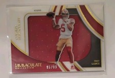 2022 Panini Immaculate Football TREY LANCE /99 Jersey Card No. C1J-TLA 49ers 