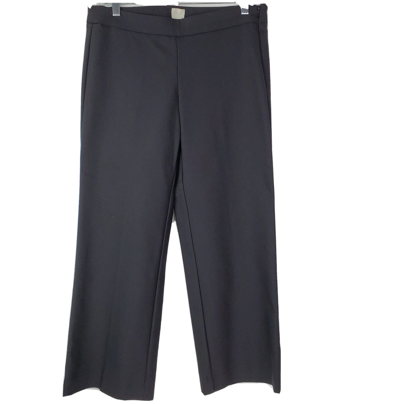 Ecru NWT Black Cotton Blend Capri Workwear Pants Side Zip Size 4
