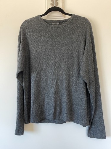 ANTHOLOGY Women's Long Sleeve Sweater Silk/Cashmere Size XXL Gray
