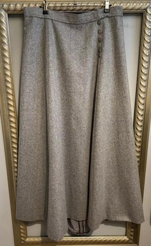 Victoriana Grey Skirt Suit Frock Coat Waistcoat Velvet trim - Picture 10 of 12