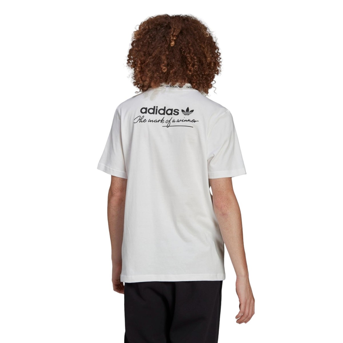 【adidas】ユニセックス◇ BIG LINEAR LOGO Tシャツ adidas ORIGINALS MEN'S TREFOIL LINEAR LOGO T-SHIRT TEE TOP
