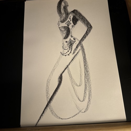 Chloe Runway Show Folder 90’s with 7 Fashion Art Illustrations James Dignan RARE - Picture 13 of 17