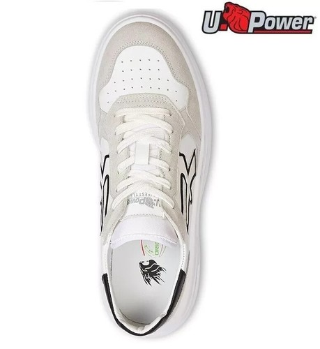 U-POWER HELIX SCHUHE SNEAKERS RUTSCHFEST LIFESTYLE URBAN LINE Weiß Schwarz - Bild 4 von 4