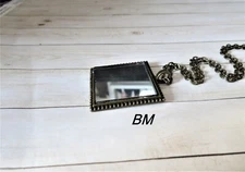 Mirror necklace protection spiritual mirror celestial witch’s eye mirror pendant