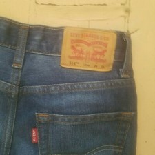 Levi's women's jeans 514 size 12reg W26 L26 straight actual inseam 26.5 inches
