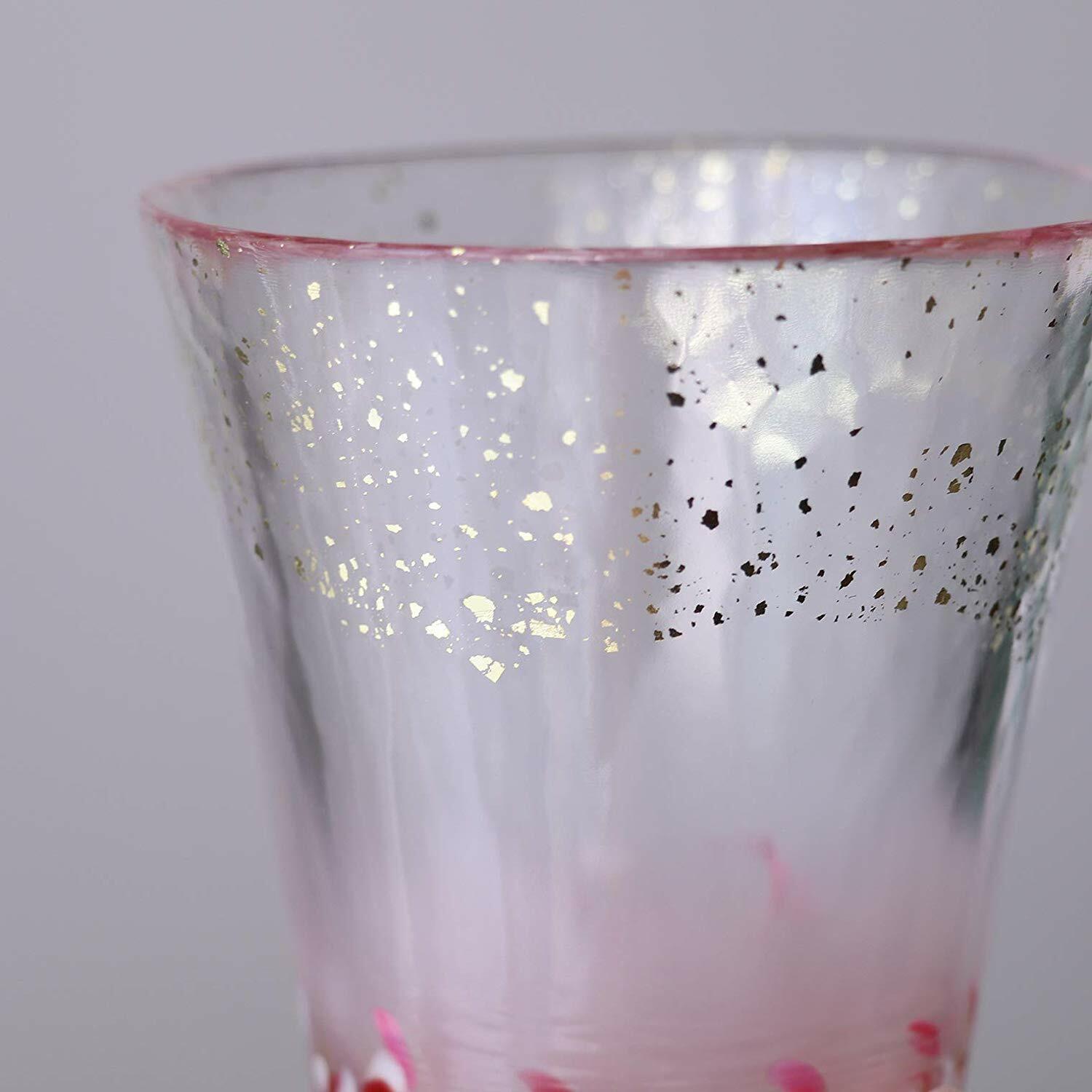 Aderia F-71445 Tsugaru Vidro Free Cup Pink Cherry Blossom - 9.2 Fl Oz (260ml) Made In Japan