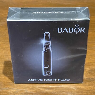 Babor Active Night Fluid 3 2ml Travel Size Ampoules Sealed NEW Sample 1/16 oz