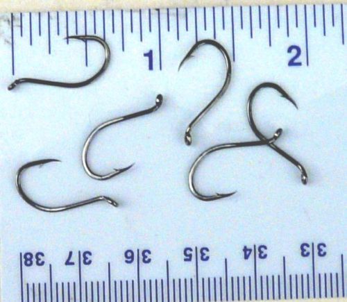 1000 Danielson HCBOBN Black Chrome Octopus Fish Hooks Sizes 8,6,4,2,1/0,2/0 - Picture 2 of 11