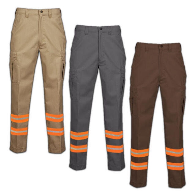 NEW Reflective Cargo Pocket Safety Hi Vis Work Pants Industrial Uniform Towing | eBay