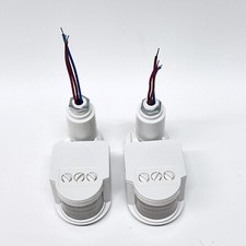 2Pack 180  LED Auto Infrared PIR Move Motion Sensor Detector Wall Light Switch