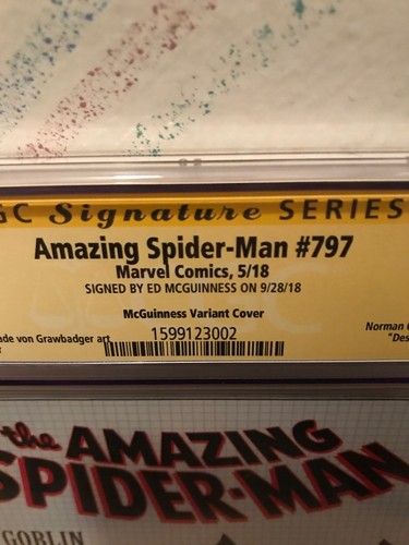AMAZING SPIDER-MAN #7971ST RED GOBLIN COVER CGC 9.8 SIGNED BY ED MCGUINESS!!! - Picture 3 of 6
