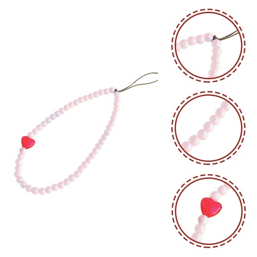 Phone Chains Beaded Phone Charms Key Lanyards Phone Wrist Straps Friends - Zdjęcie 2 z 12
