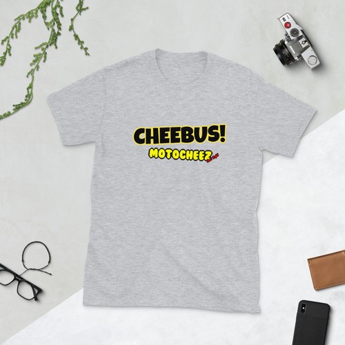 CHEEBUS! Motocheez Short-Sleeve Unisex T-Shirt - Picture 1 of 2