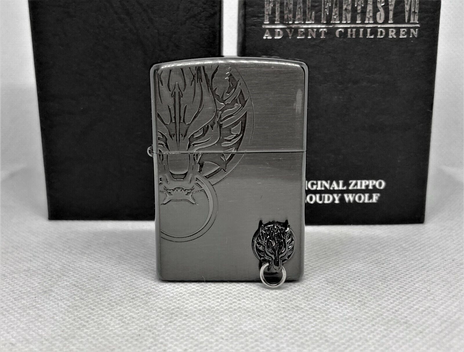 ZIPPO Limited Edition FINAL FANTASY VII FF7 "Cloudy Wolf: Fenrir" Lighter w Box