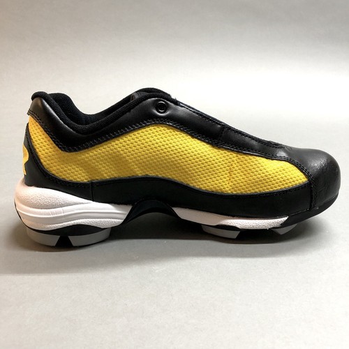 Botines de softbol Ringor para mujer 10,5 moldeados negros amarillos zapatos de malla sin cordones 🥎 - Imagen 7 de 12