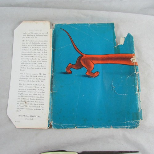 Pretzel Book Margret Rey 1944 Illustrator HA Rey Hard Back Dachshund Weiner Dog - Bild 8 von 9