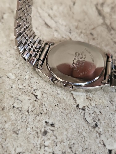 Vintage Orient Quartz Watch, Day And Date, Stainless Steel Band. Rare Watch. - Picture 3 of 10