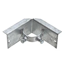 2 1/2" (2 3/8" OD) x 6" Wood to Steel Post Corner Adapter (Set of 4)