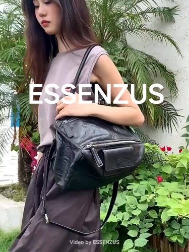 Falten Echtleder Handtasche Schultertasche Geldbeutel Beuteltasche mit viel Tasche Mode - Video 1 von 1