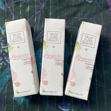 LOT OF 3 Trust Fund Beauty Lipgasm Lipgloss EVIL GENIUS .14x3 SEALED