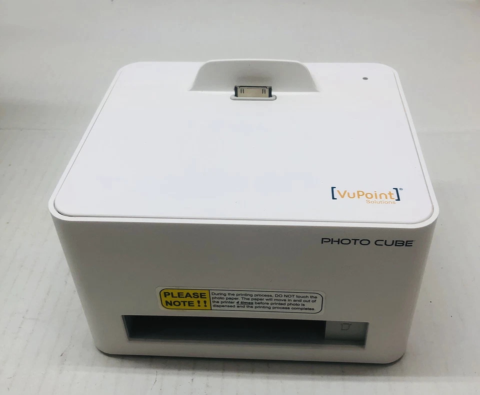 Vupoint Solutions Photo Cube Compact Photo Printer IP-P20-VP - No Power Cord - Image 3 of 4