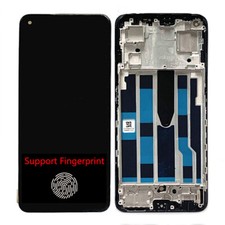 OLED LCD Display Touch Screen W/ Frame Fingerprint For OPPO Reno 7 5G CPH2371