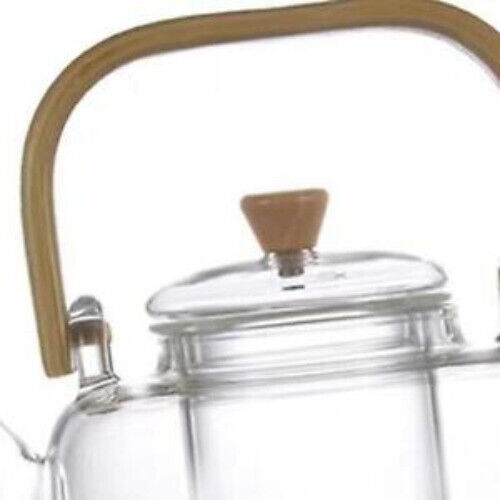 Glas Teekanne Wasserkocher mit Teesieb Kung Fu Tee blühend und Loseblatt Tee - Bild 4 von 4