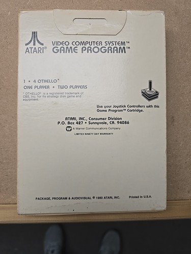Othello Atari 2600 Video Game Complete in White Box NEW - Picture 5 of 7
