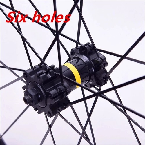 700C 30 40 50mm Deep Alloy Road Bike Wheelset V Disc Brake Center Lock Hub - Picture 5 of 8