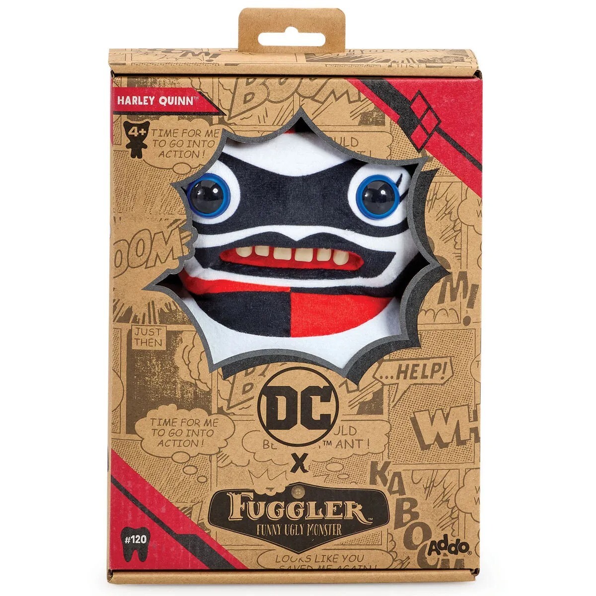 FUGGLER x DC HARLEY QUINN FUNNY UGLY MONSTER NEW TOY - NO USA