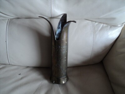 SELTENE FORM 1. Weltkrieg Trench Art Muschelvase?? Vasenständer??
