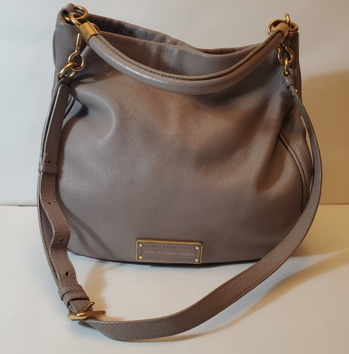 Marc by Marc Jacobs Too Hot to Handle Taupe Leather Shoulder Bag Crossbody - Picture 2 of 19