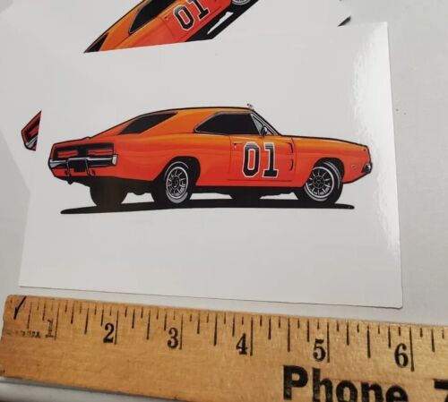 DUKES OF HAZZARD STICKERS 2-PACK 4×6 inches - Picture 3 of 22