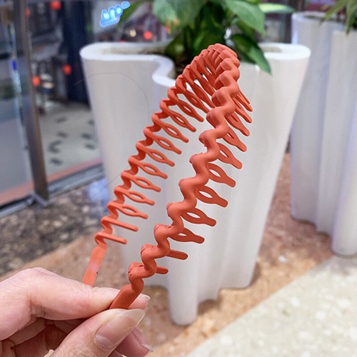 Mujeres Antideslizante Resina Peine para el Cabello Diadema Aro para el Cabello con Dientes Prendas para la Cabeza - Imagen 18 de 22