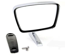 NEW 1967-1968 Ford Mustang Right Side Remote Mirror Chrome Matching Dummy Mirror