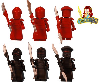 GENUINE MINI FIGURE LEGO STAR WARS ELITE PRAETORIAN GUARD 2 WEAPONS